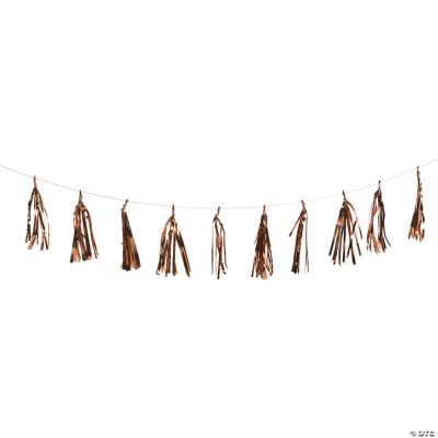 copper tassel garland